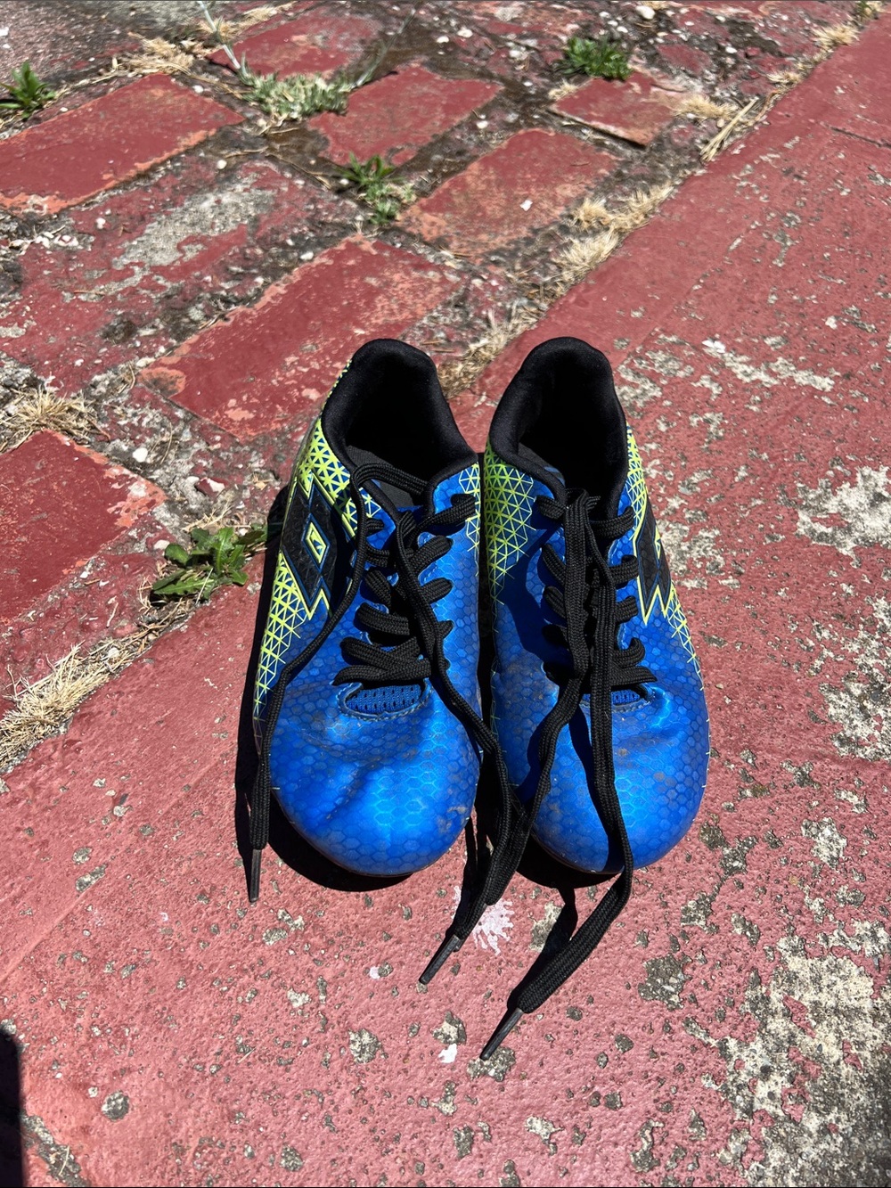 Kids Blue Athletic Soccer Cleats - Lotto